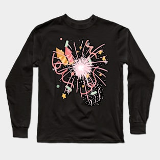 Celebration Party Fireworks Bubbly Long Sleeve T-Shirt